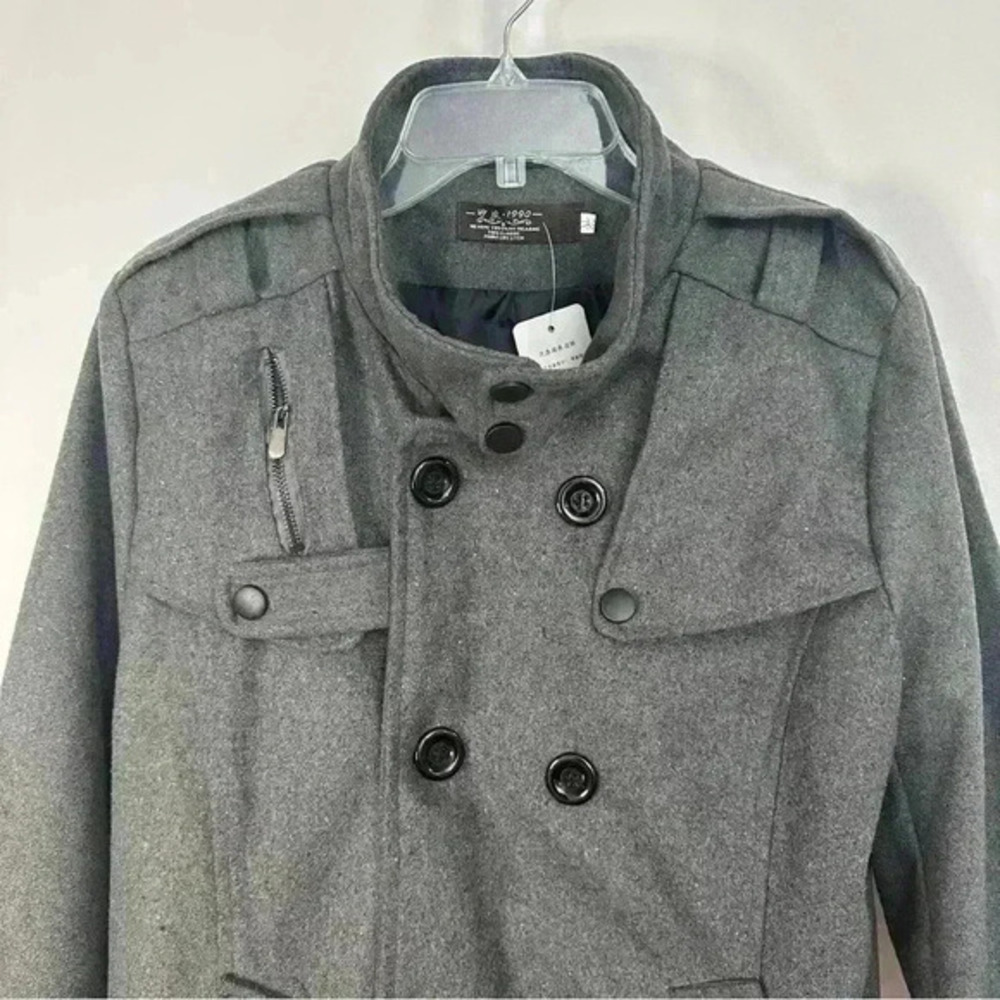 NWT‎ Coat Jacket Button Up Front Pockets Snap But… - image 2